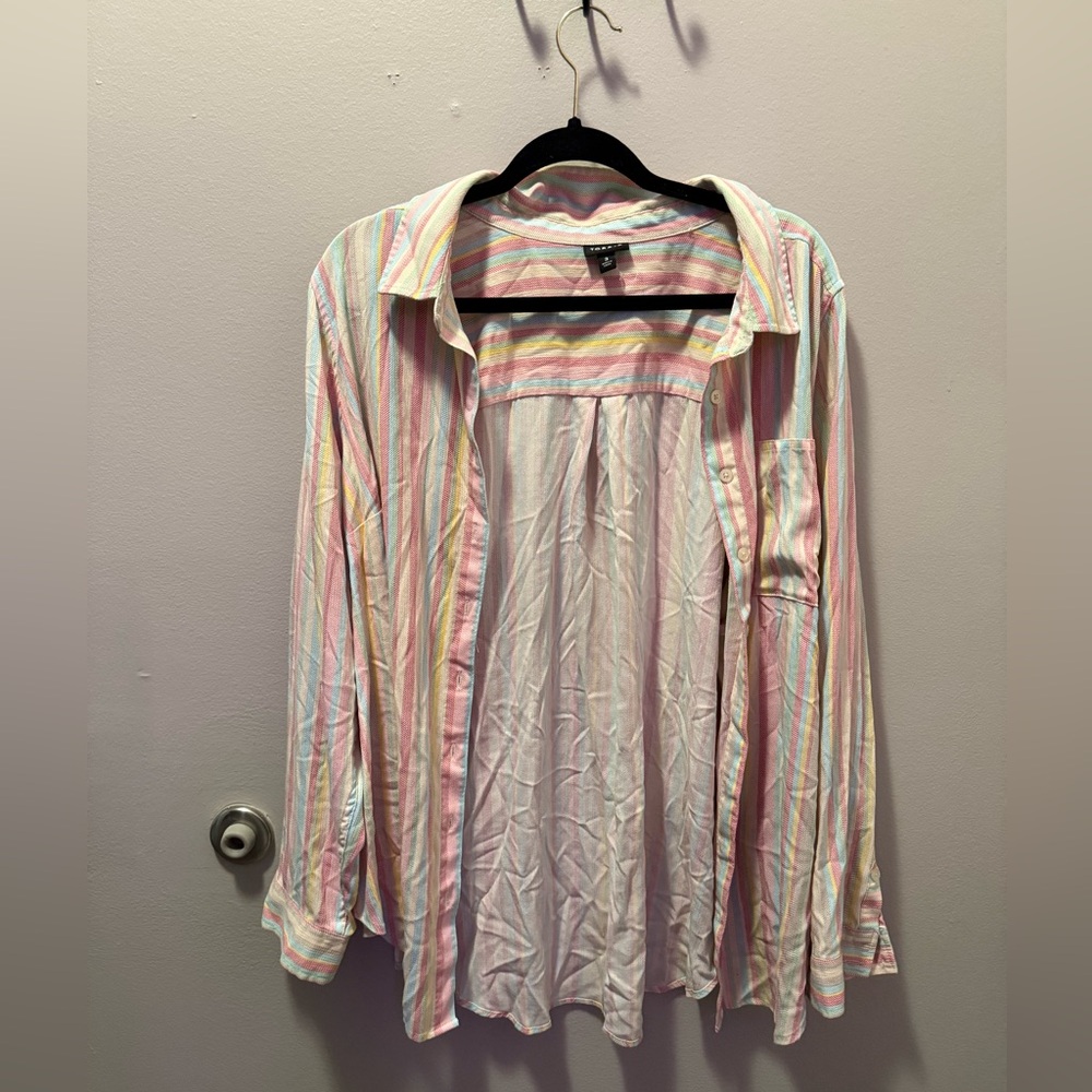 Torrid Multicolor Striped Shirt